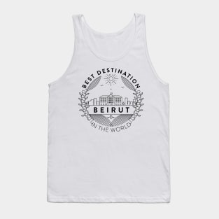 Beirut Minimal Badge Design Tank Top